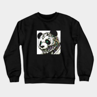 Cyborg Panda Crewneck Sweatshirt